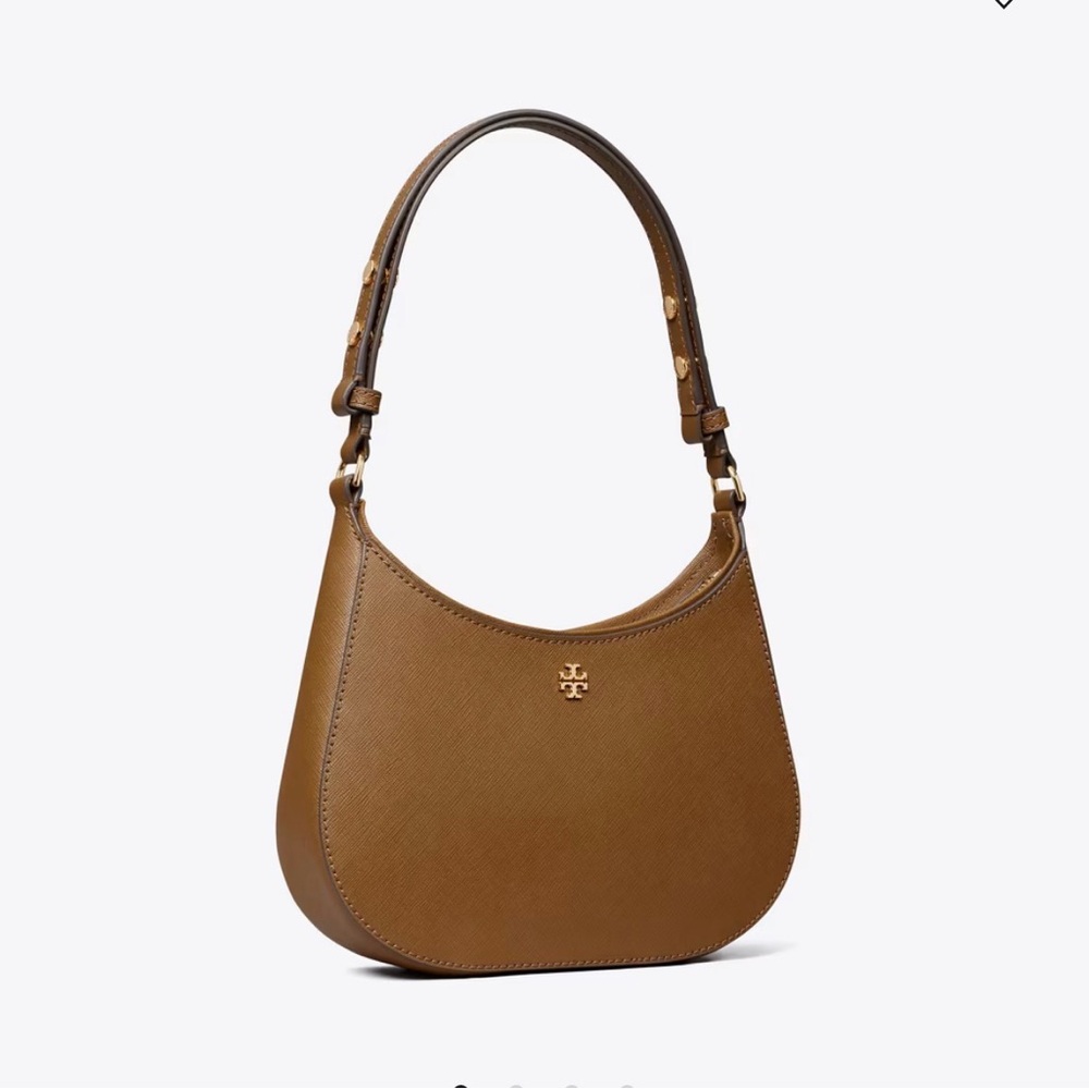 TORY BURCH Leather Shoulder Bag Style 150258, Moose